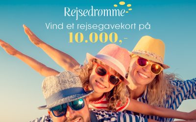 REJSEDRØMME – VIND ET REJSEGAVEKORT PÅ 10.000,-